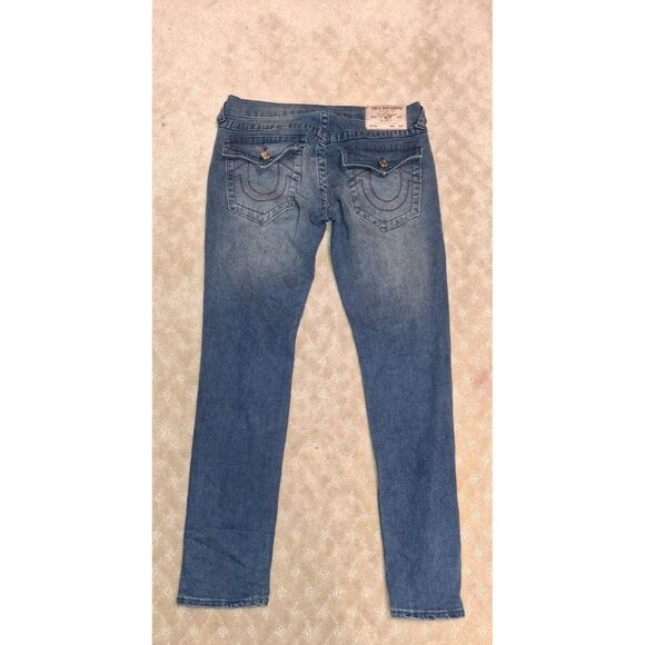 True Religion Jeans Men's Size 30x30 Rocco Relaxed Skinny Flap Pocket World Tour - Picture 4 of 6